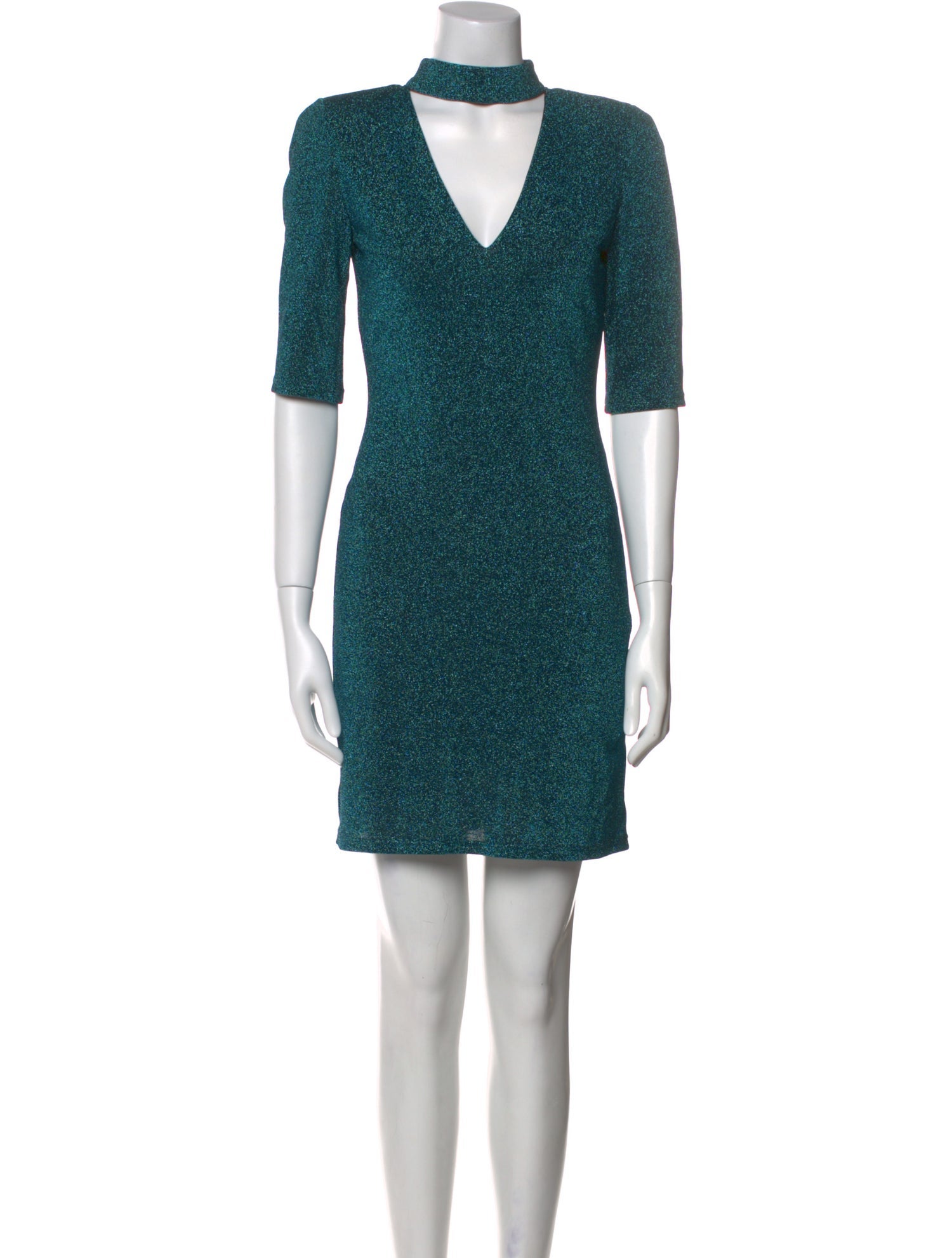 Alice + Olivia V-Neck Mini Dress